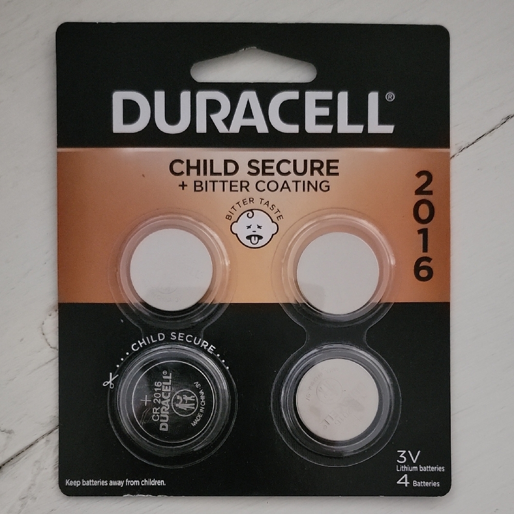 Lot Of 3-Duracell 2016 Lithium Batteries